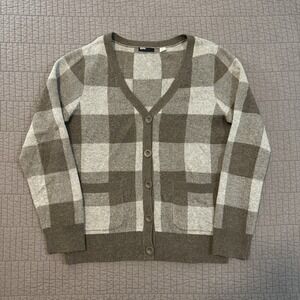 BDG Cardigan Sweater Men Small Brown Grey Wool Blend Grandpa Y2K 90s Urban Style